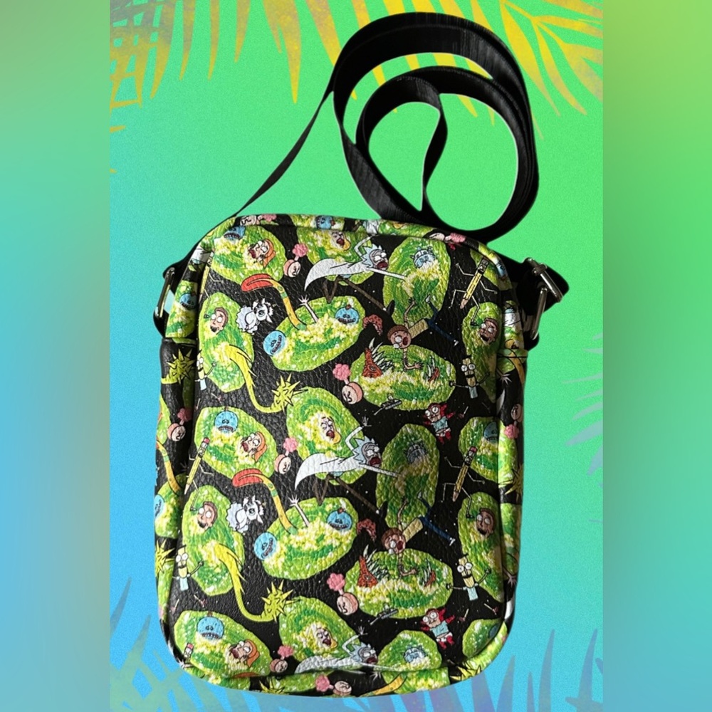 Rick and Morty (Adult Swim) by Buckle-Down Crossbody/Shoulder Bag NWT - Picture 12 of 13